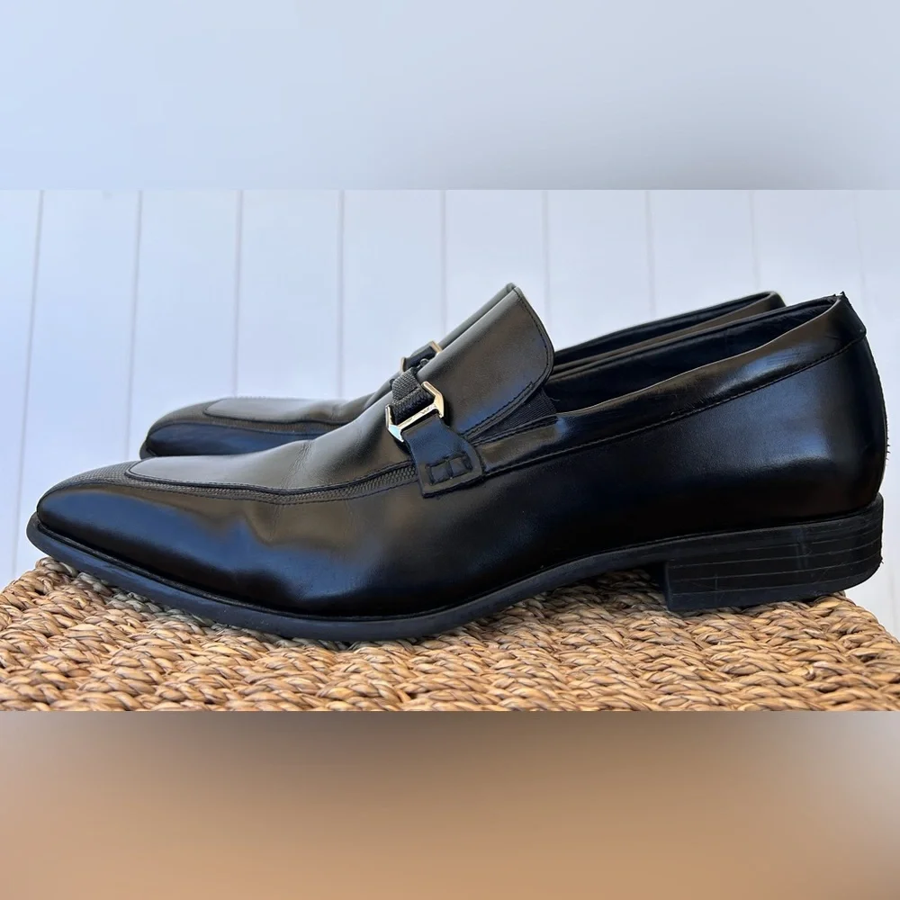 Stacy Adams Men’s Formal Leather‎ Loafers Black Size 11.5M